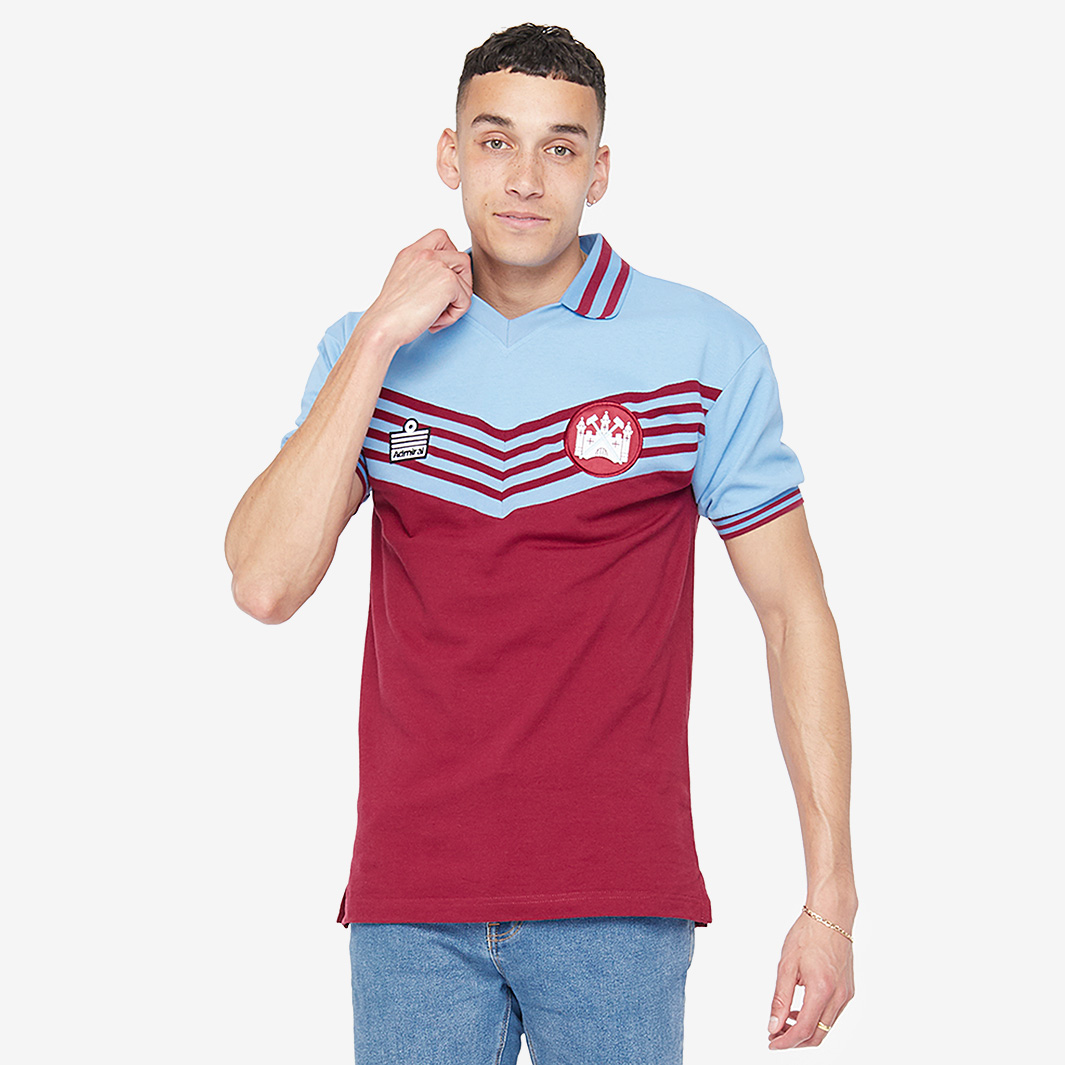 Score Draw West Ham United 1980 Admiral Shirt Brown