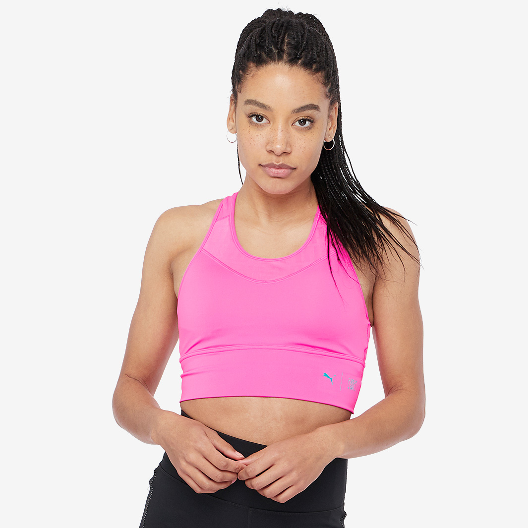Puma Womens First Mile Long Bra Pink