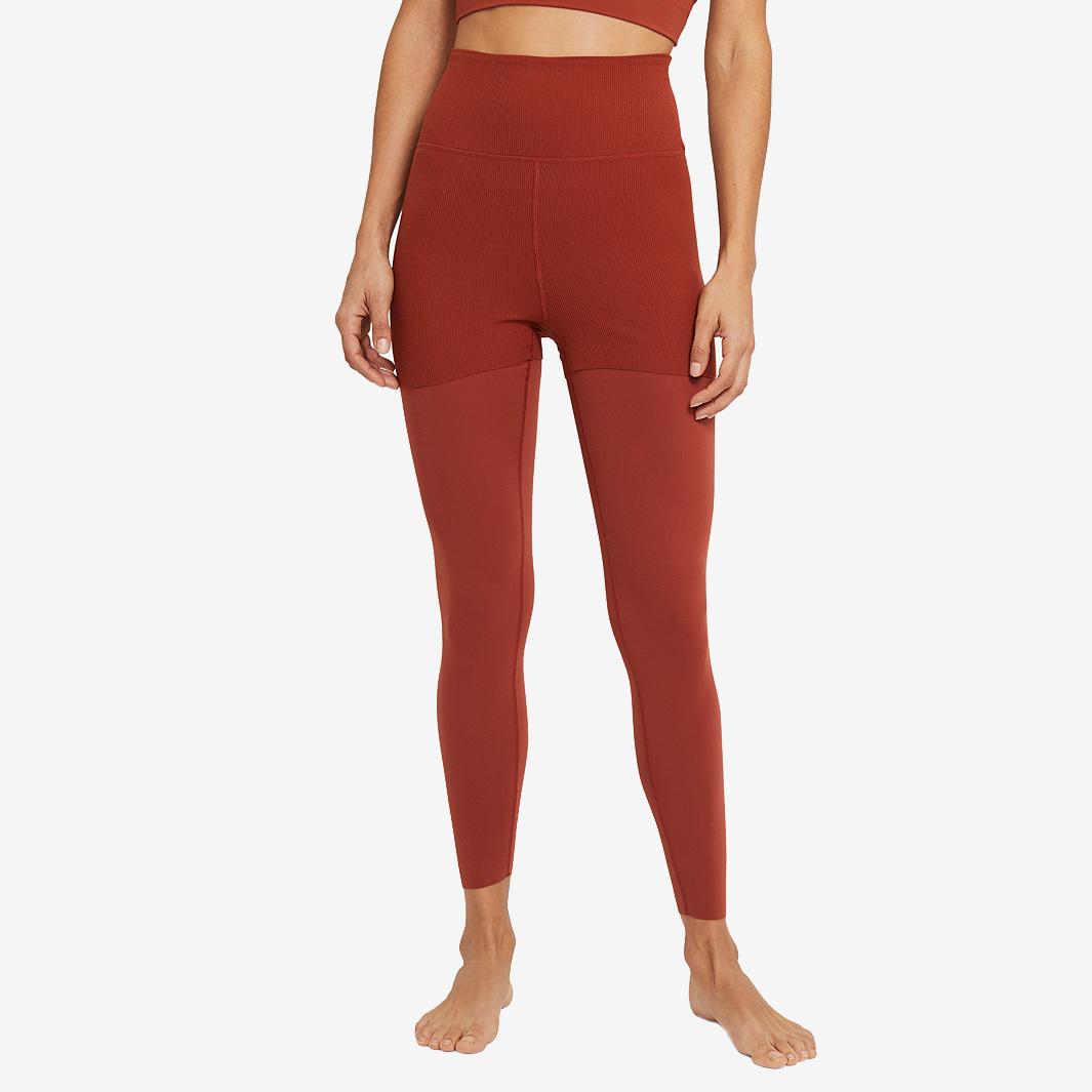 Nike Womens Yoga Luxe Laye 7 8 Leggings Red