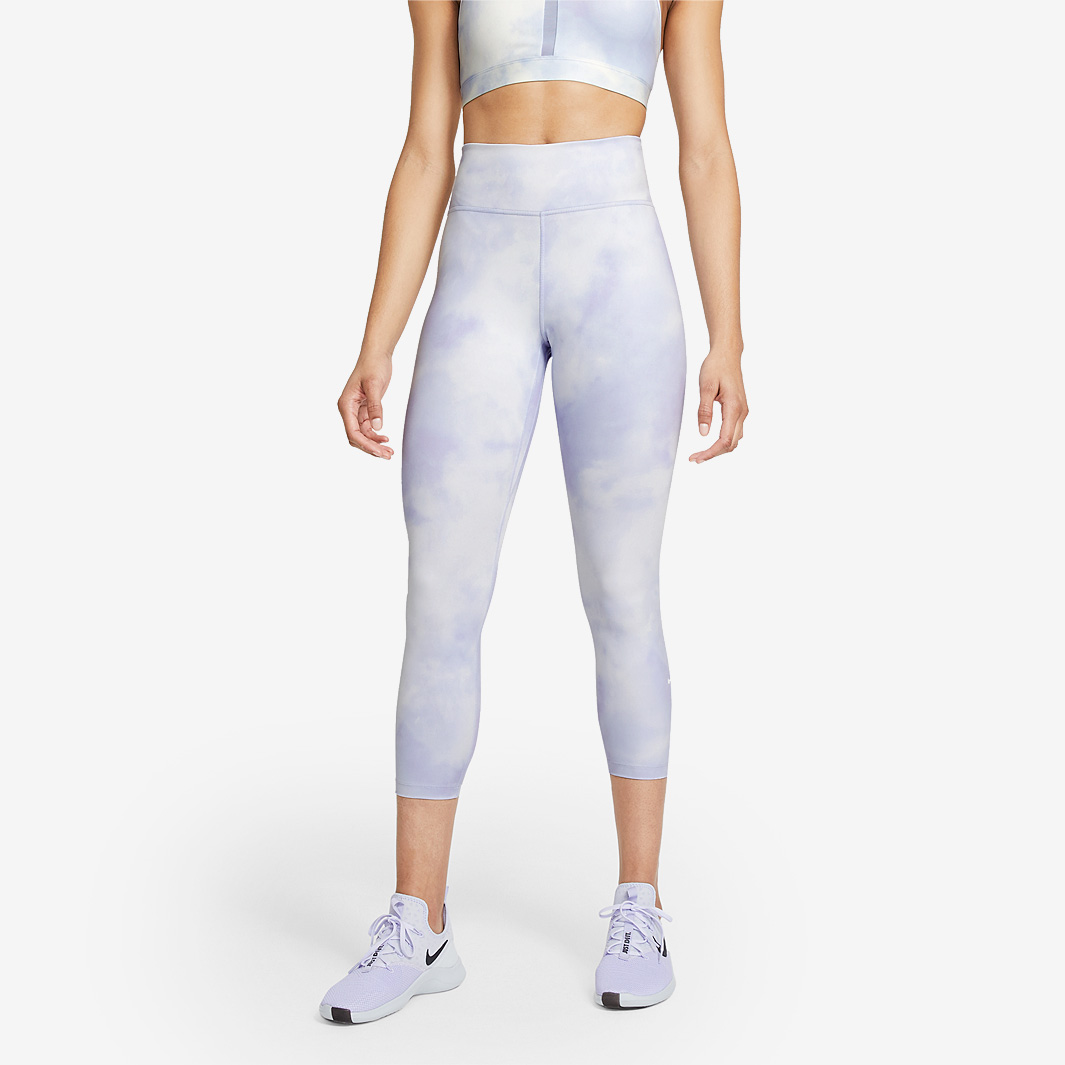 Nike Womens One Icon Clash Leggings Blue