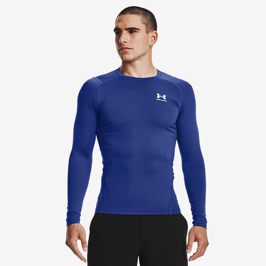 Under Armour Heat Gear Compression Ls Blue