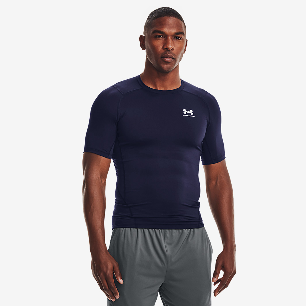 Under Armour Heat Gear Compression Ss Navy