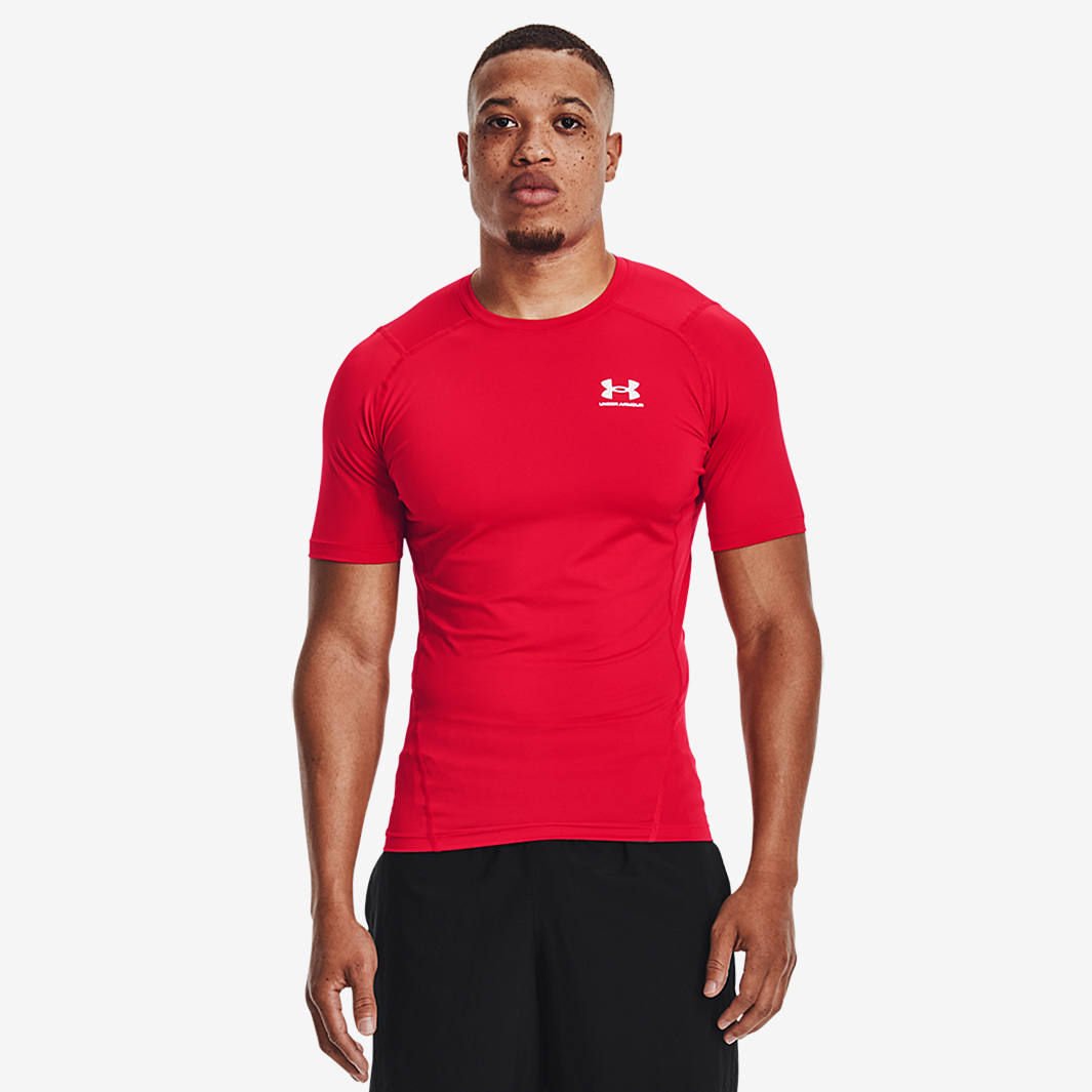 Under Armour Heat Gear Compression Ss Red