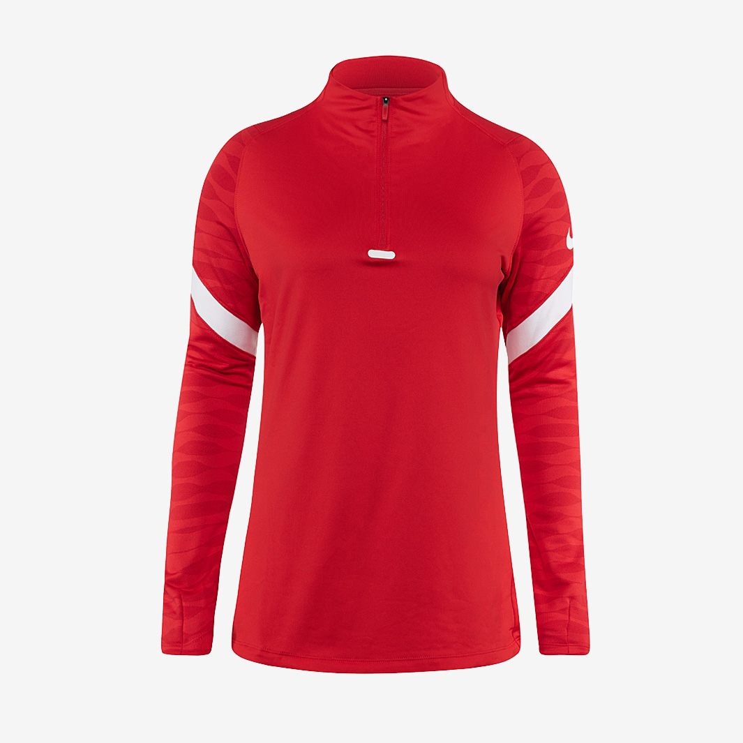 Nike Dri Fit Womens Strike 21 Drill Top Red
