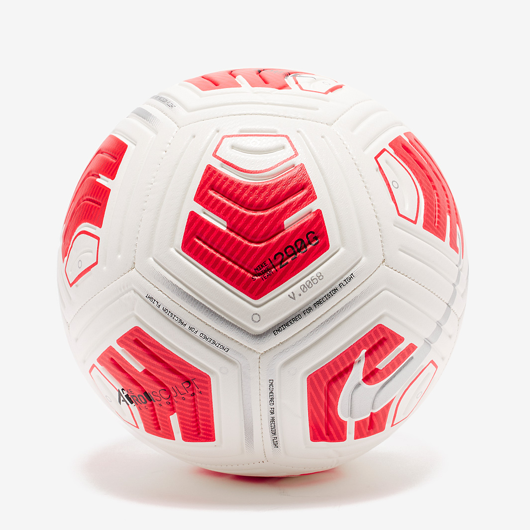 Nike Strike Team Football Bright Crimson Silver White