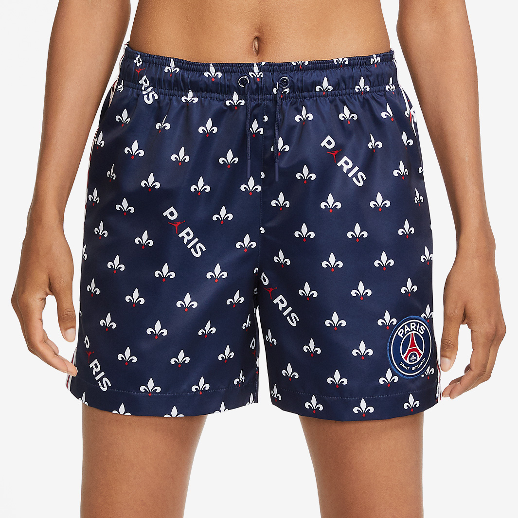 Jordan X Paris Saint Germain Womens Aop Shorts Navy