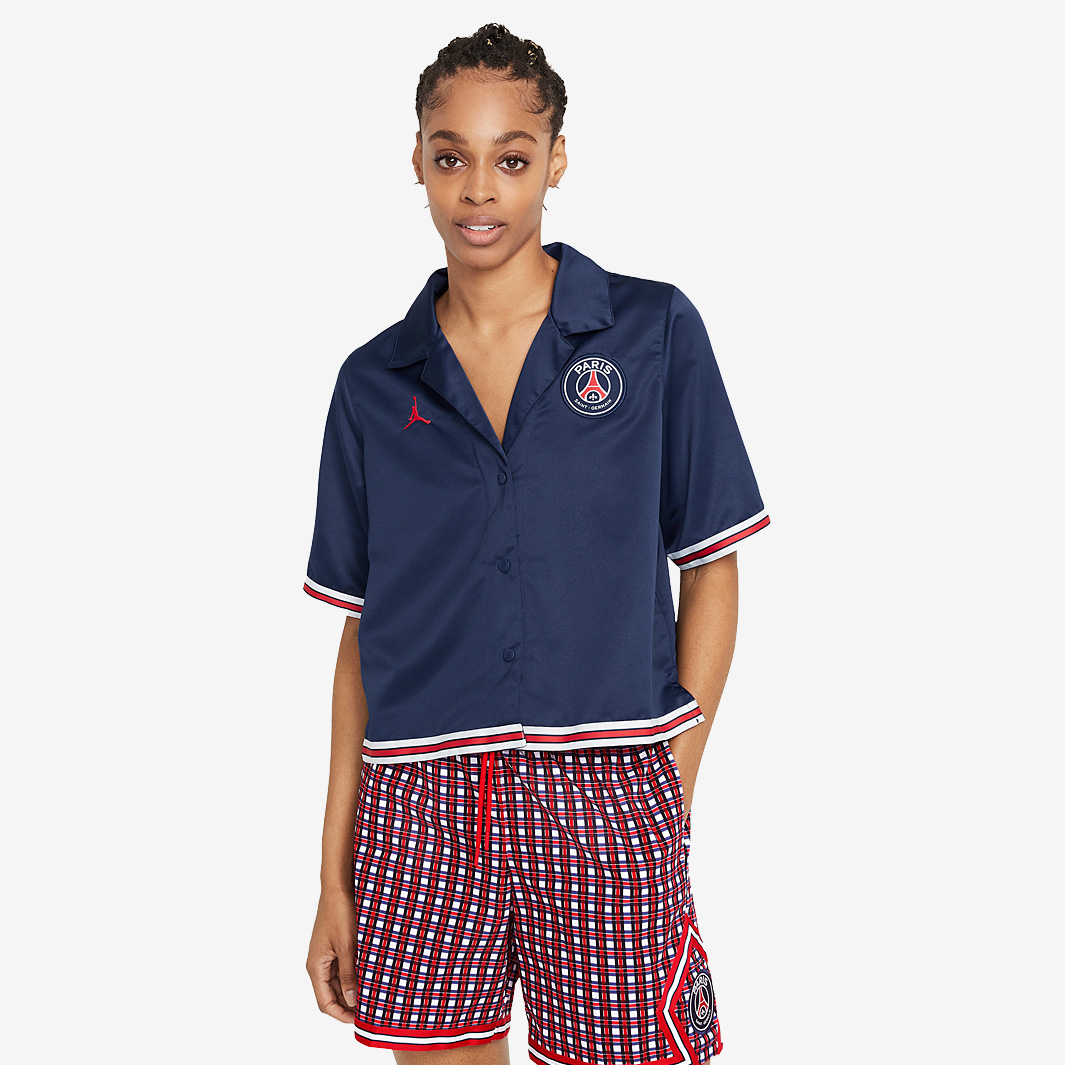 Jordan X Paris Saint Germain Womens Solid Ss Top Red