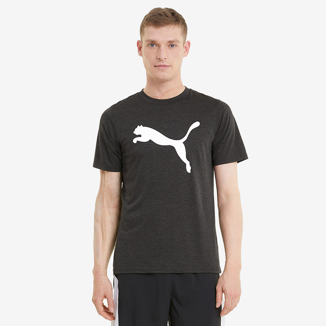 Puma Train Fav Heather Cat T Shirt Grey
