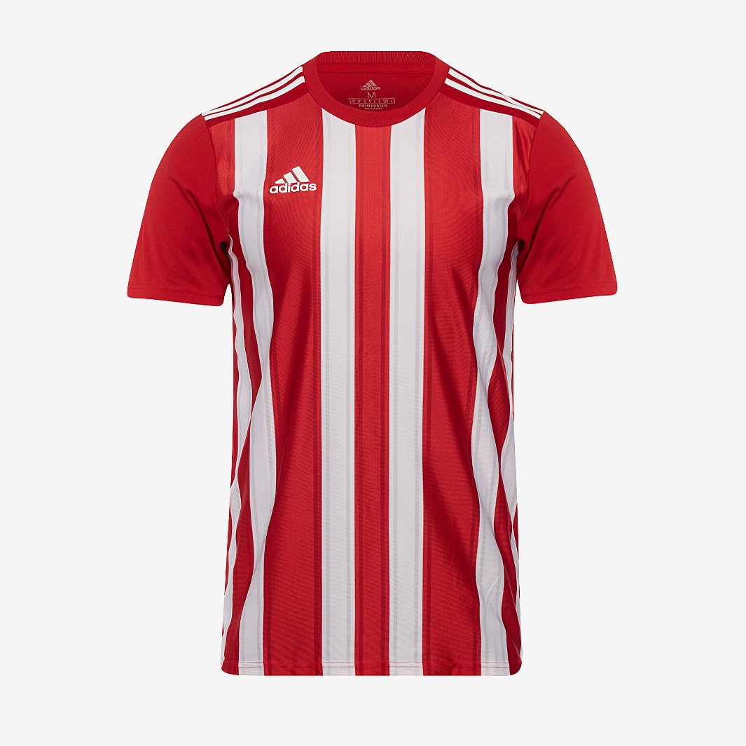Adidas Junior Striped 21 Ss Jersey Red