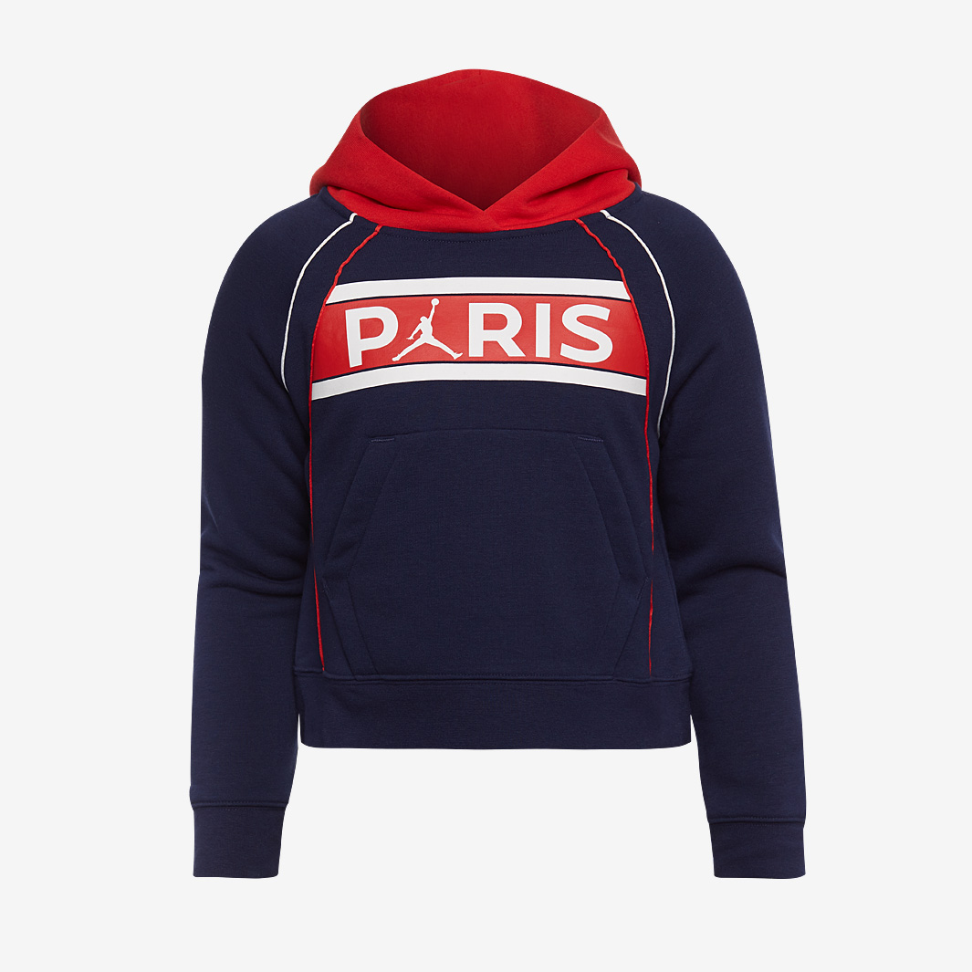 Jordan X Paris Saint Germain Girls Pull Over Hoody Navy