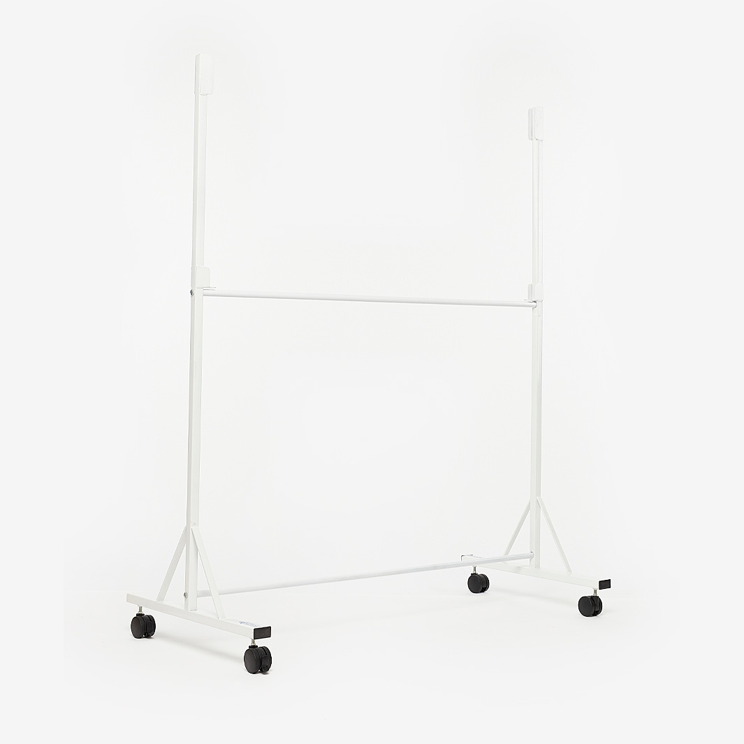Diamond Wheeled Tactic Board Stand Deluxe 120Cm X 90Cm White