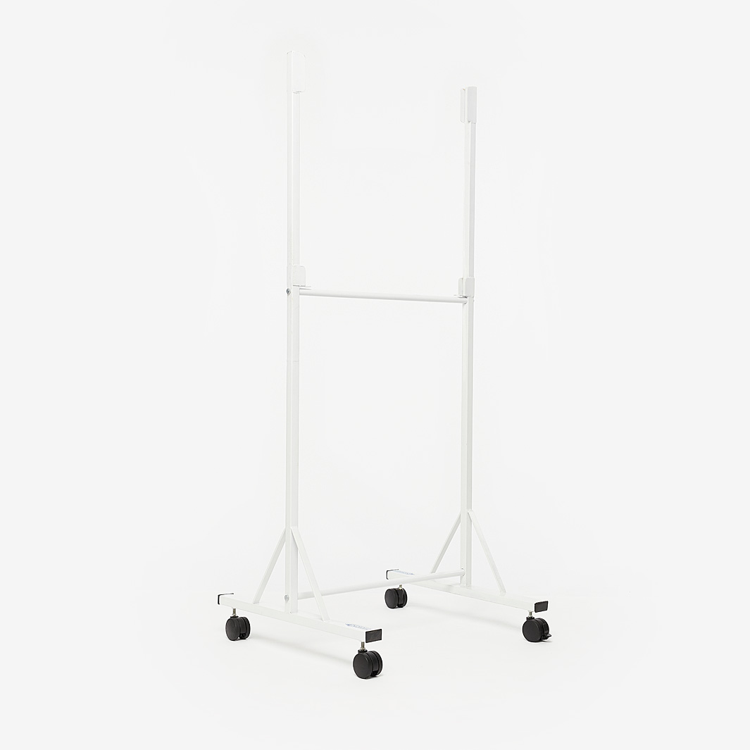 Diamond Wheeled Tactic Board Stand Midi 90Cm X 60Cm White