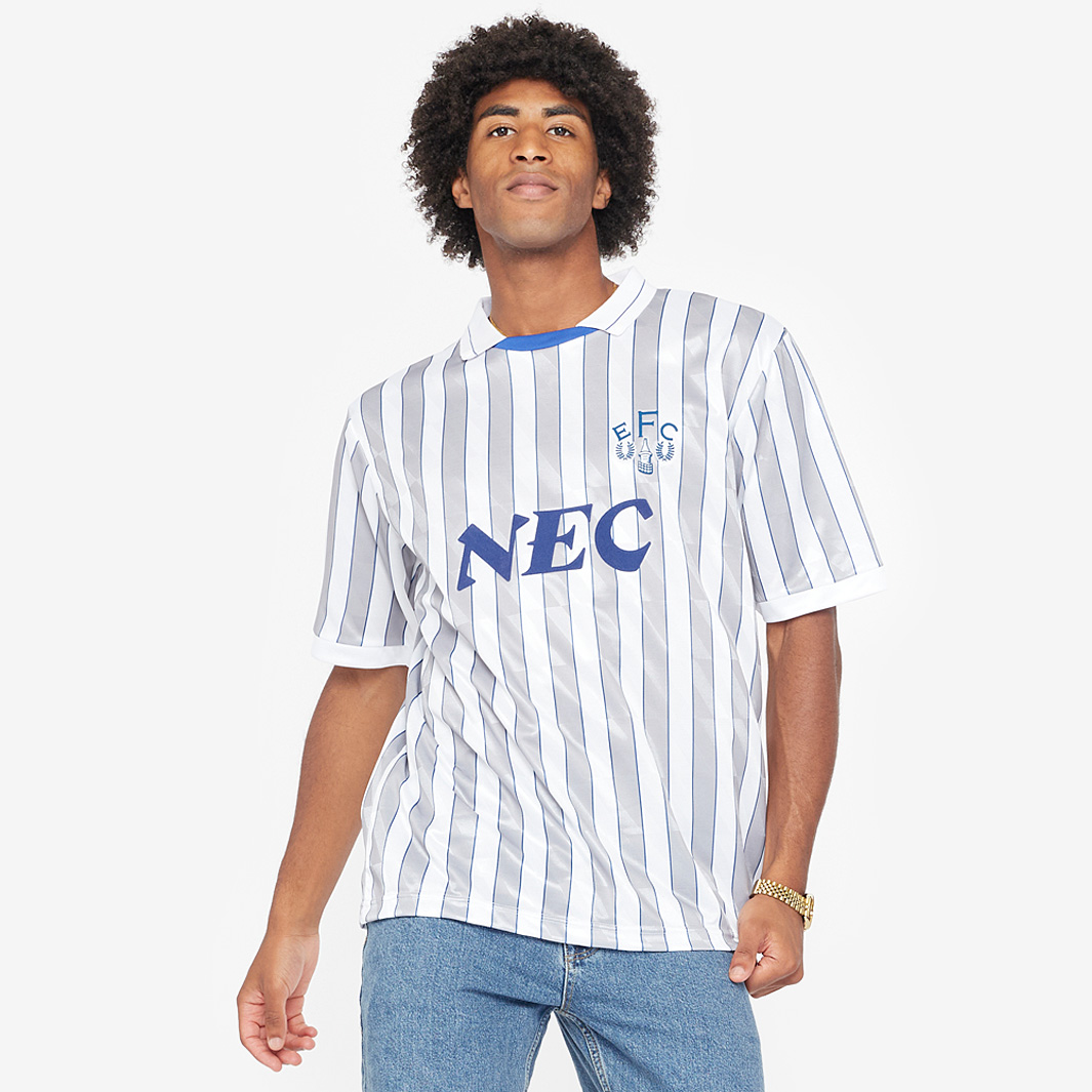 Score Draw Everton 1990 Third Shirt Grey