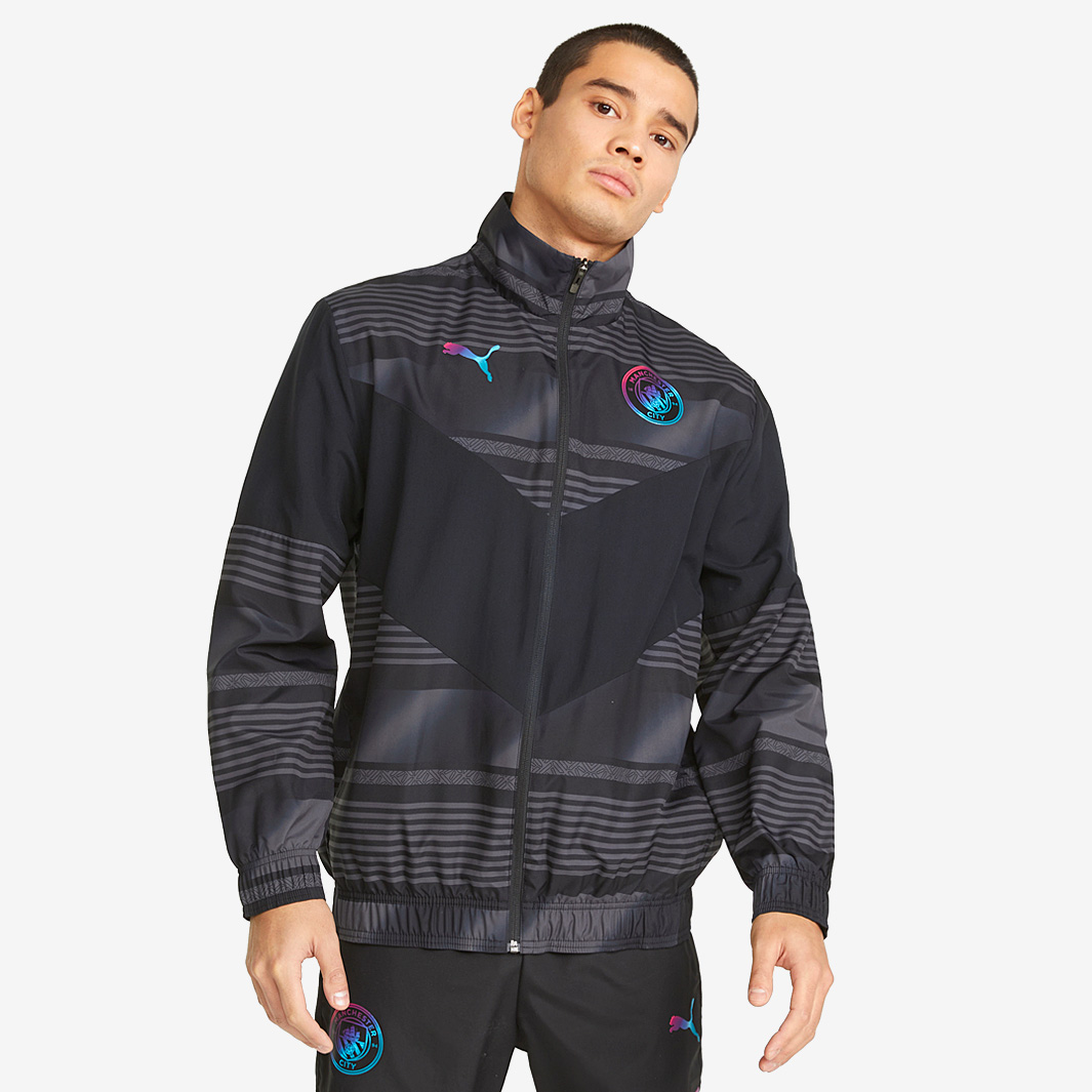 Puma Manchester City 21 22 Pre Match Jacket Black
