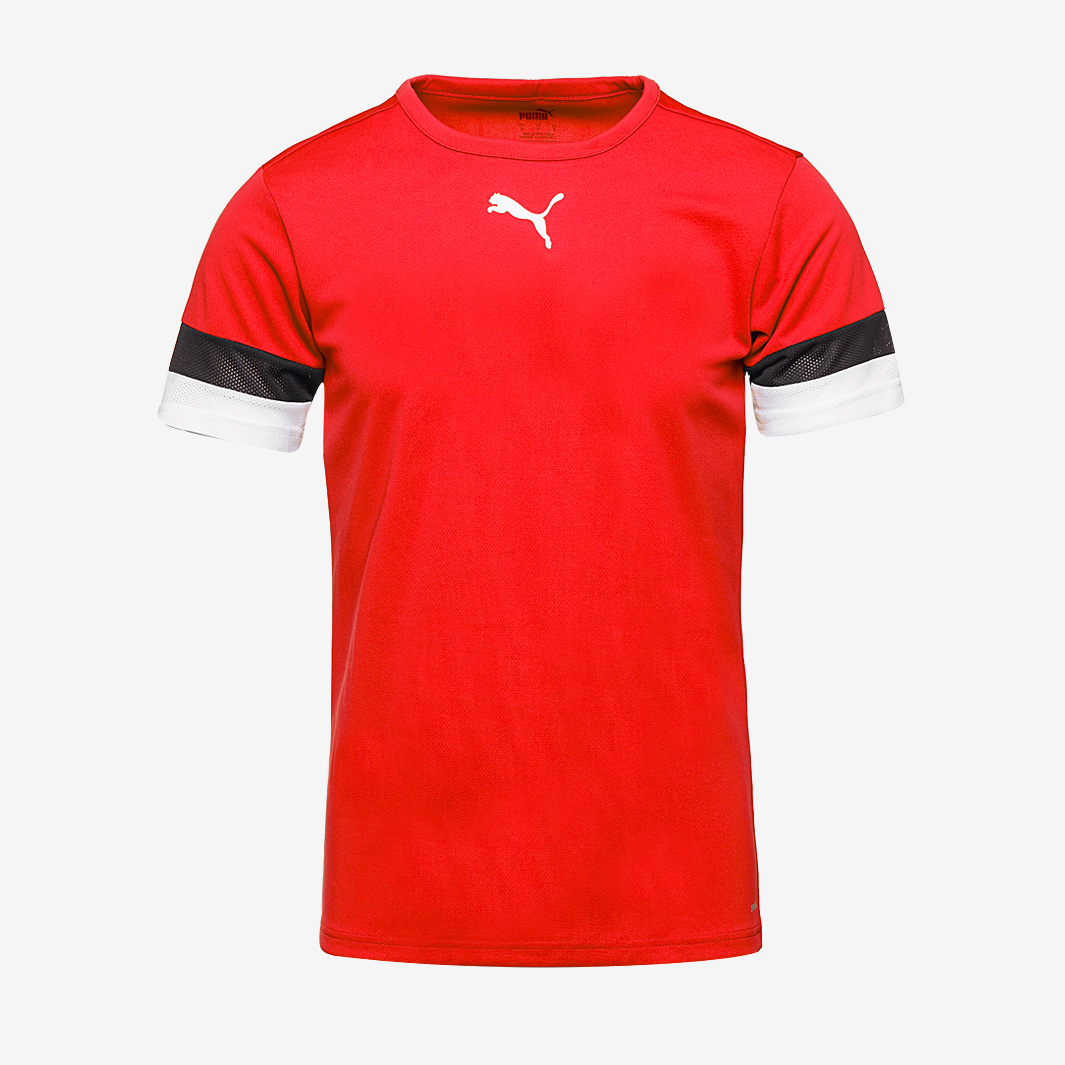 Puma Junior Teamrise Ss Shirt Red