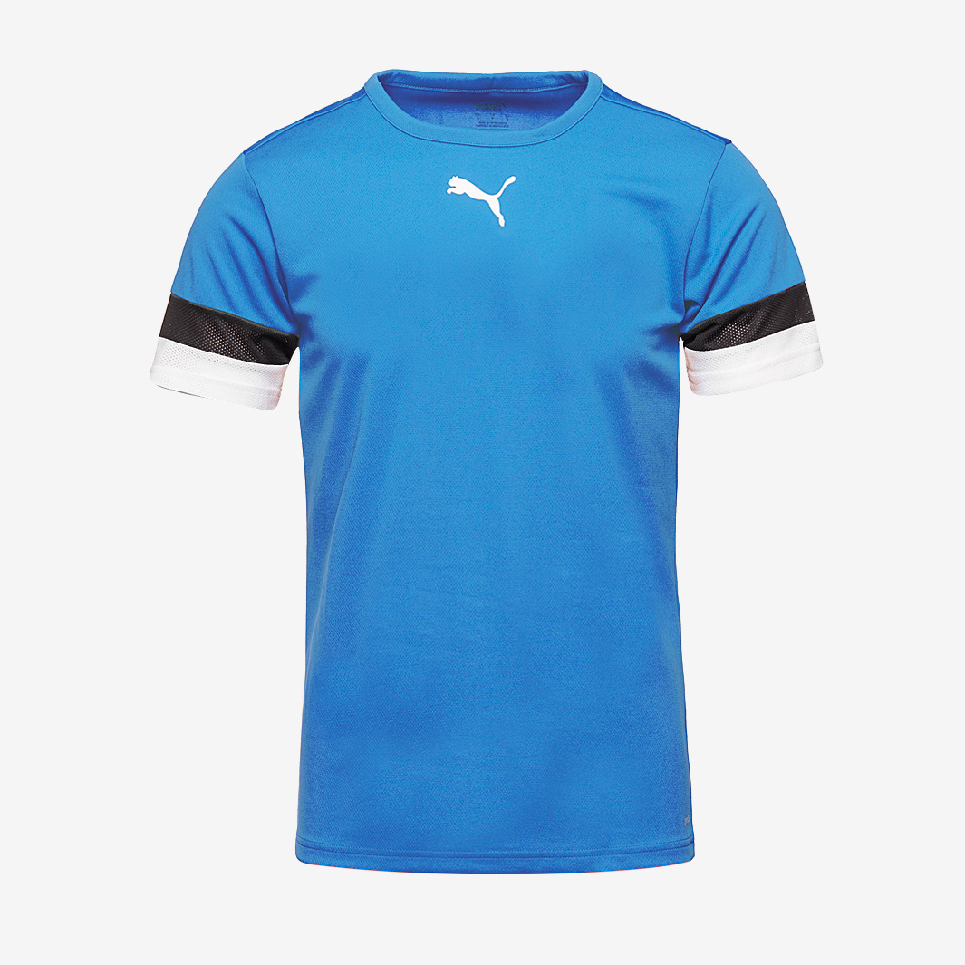 Puma Junior Teamrise Ss Shirt Blue