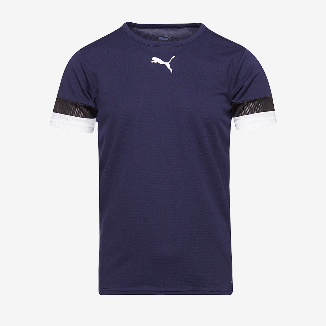 Puma Junior Teamrise Ss Shirt Navy