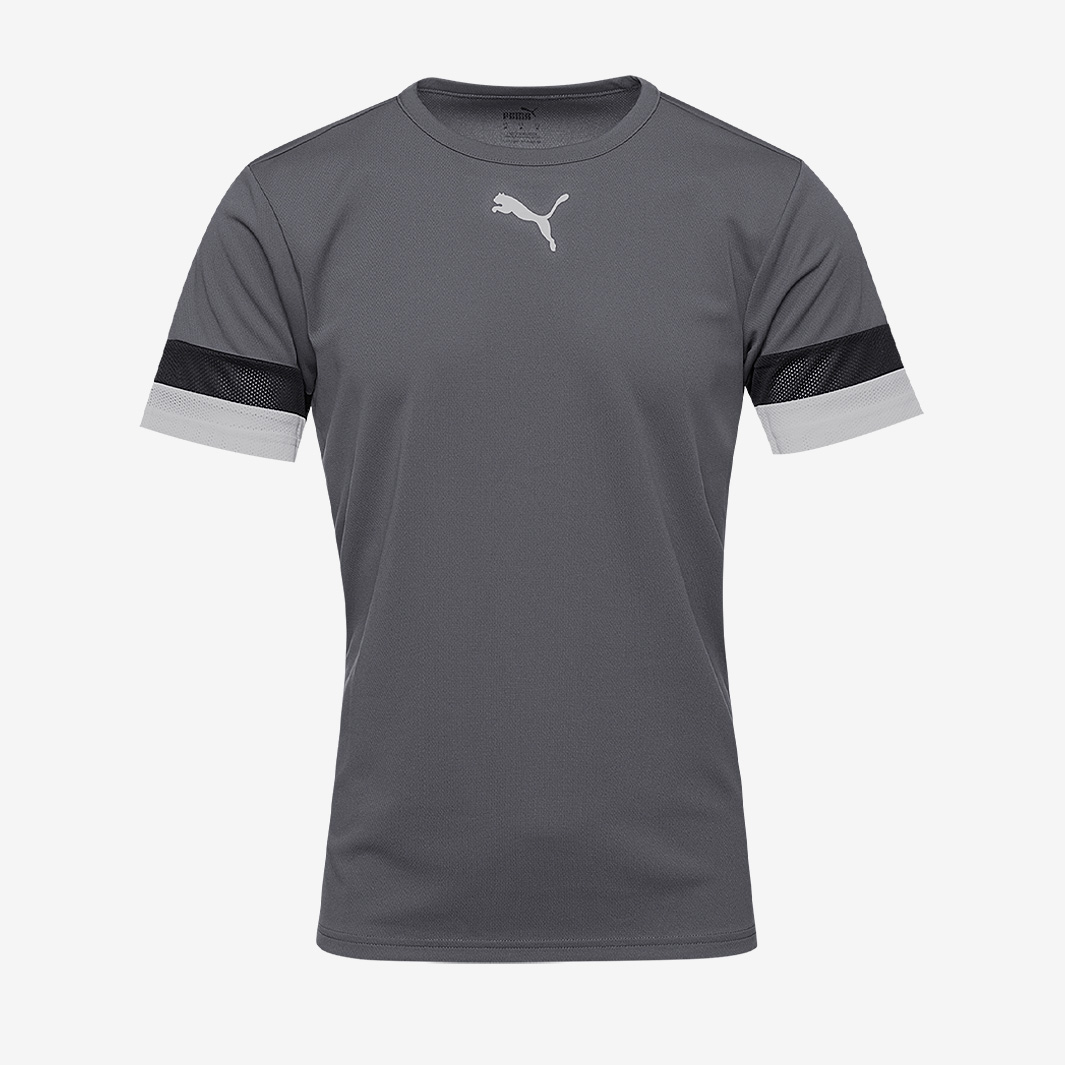 Puma Junior Teamrise Ss Shirt Grey