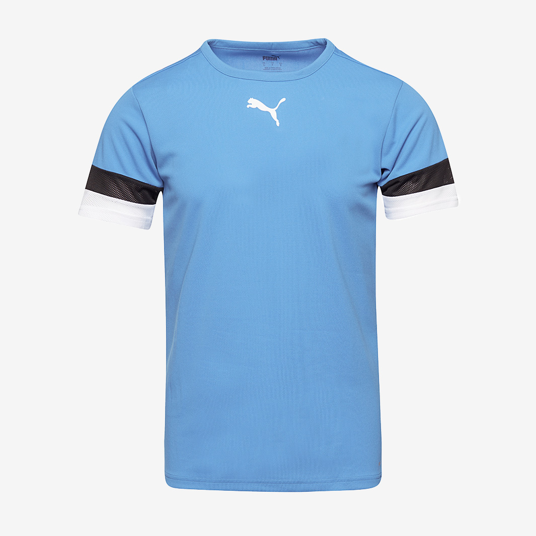 Puma Junior Teamrise Ss Shirt Blue