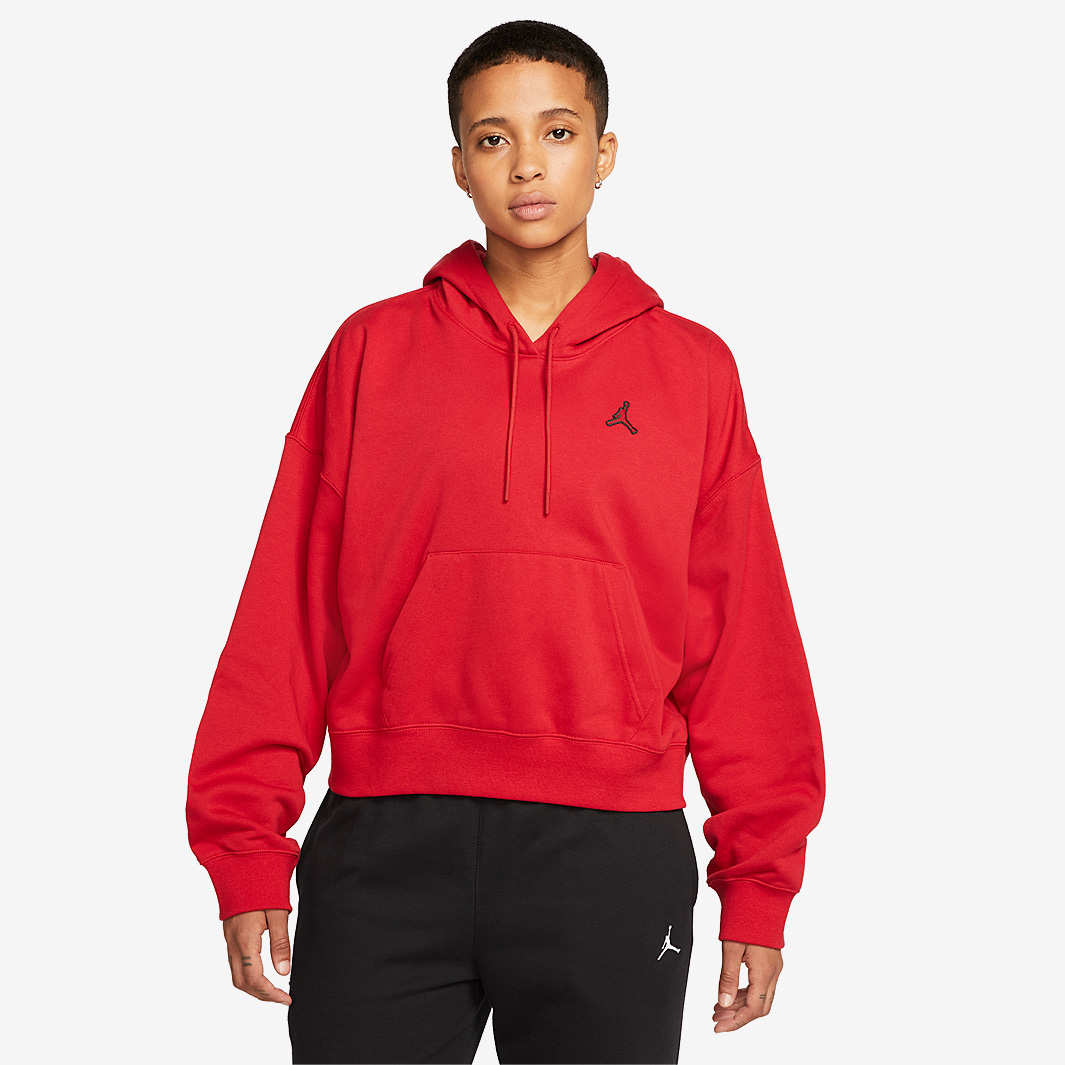 Jordan Womens Essentials Fleece Hoodie Red