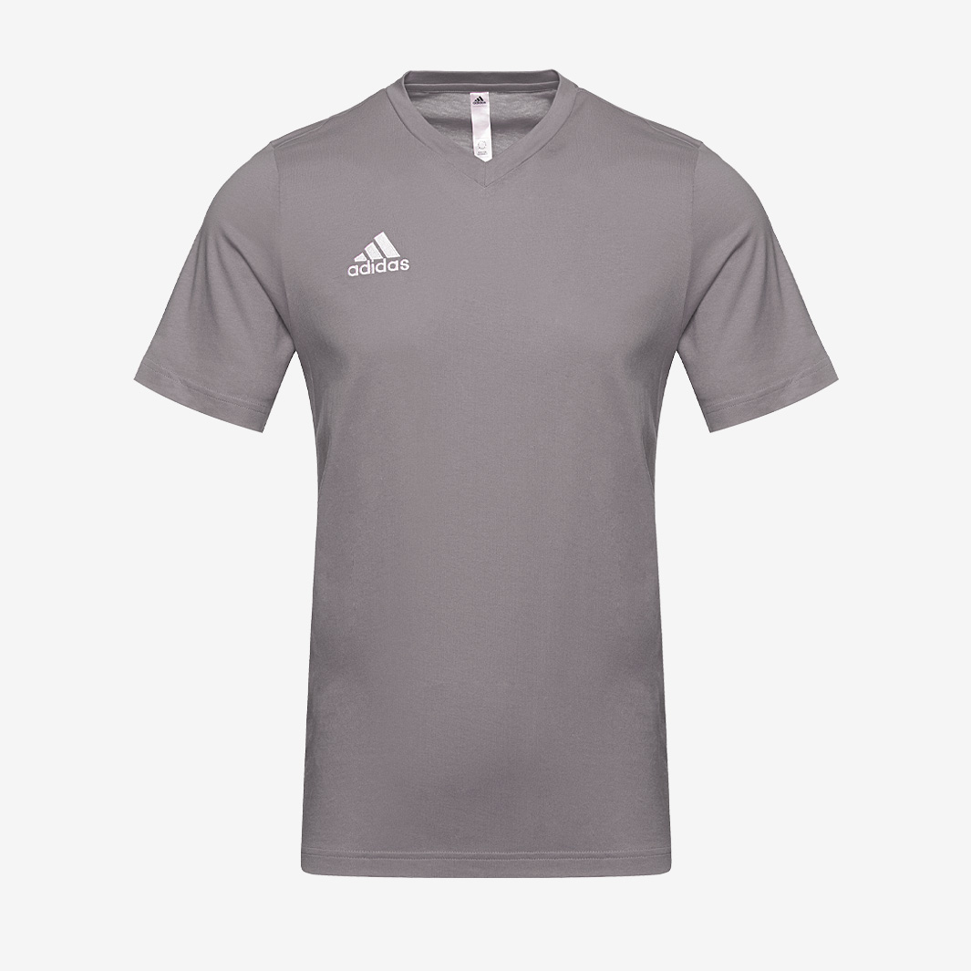 Adidas Entrada 22 Ss Tee Grey Men's Extra Small