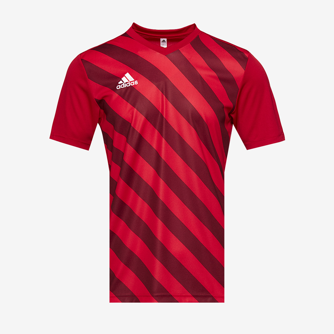 Adidas Entrada 22 Gfx Ss Shirt Red