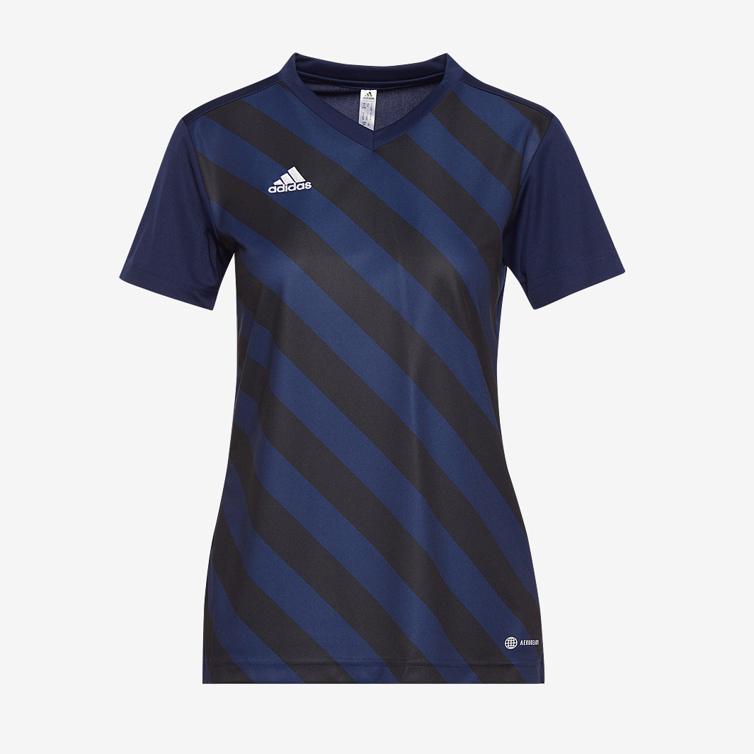 Adidas Womens Entrada 22 Gfx Ss Shirt Navy