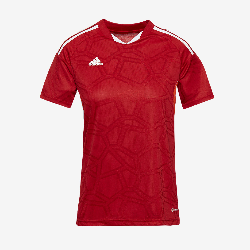 Adidas Womens Condivo 22 Ss Matchday Shirt Red