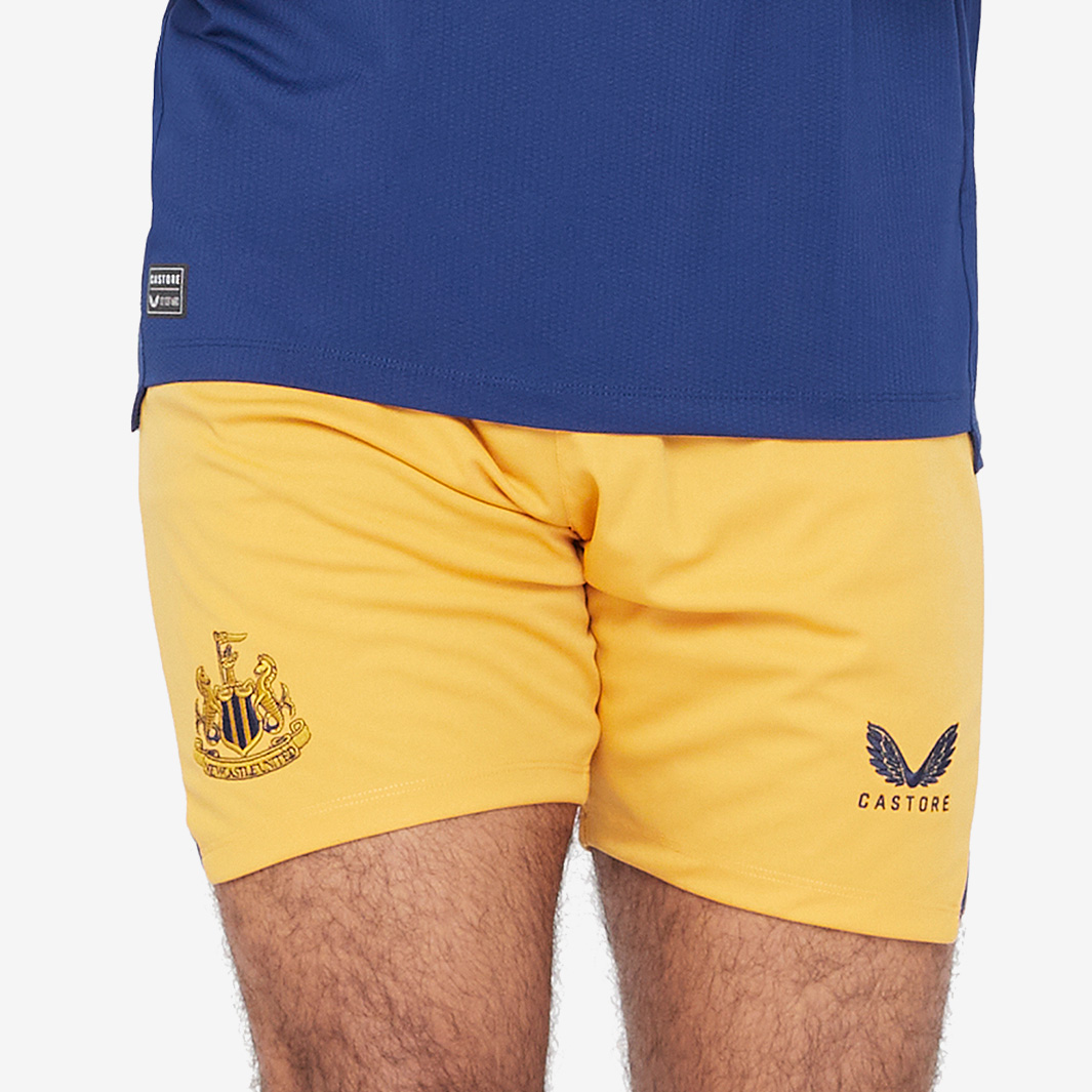 Castore Newcastle United 22 23 Away Shorts Gold