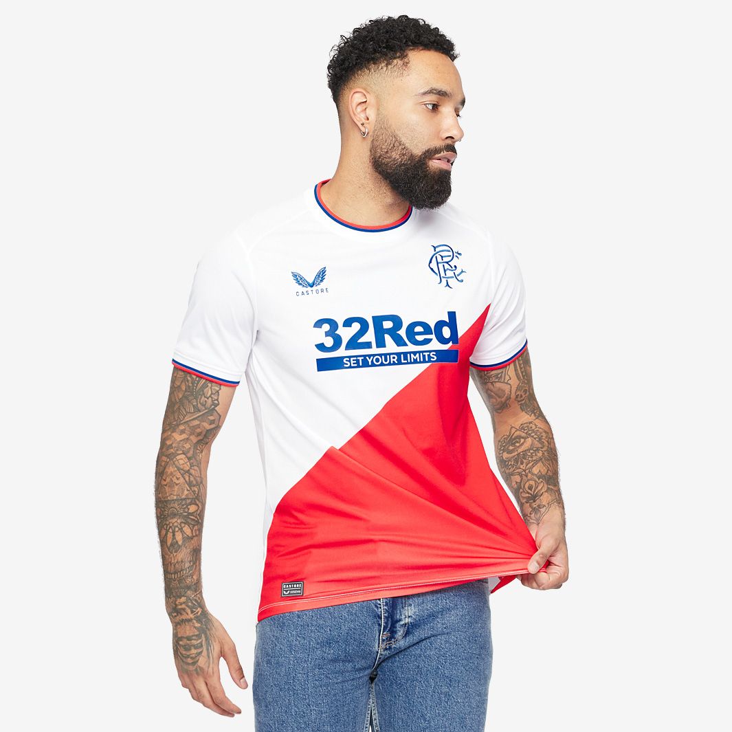 Castore Rangers 22 23 Away Shirt White