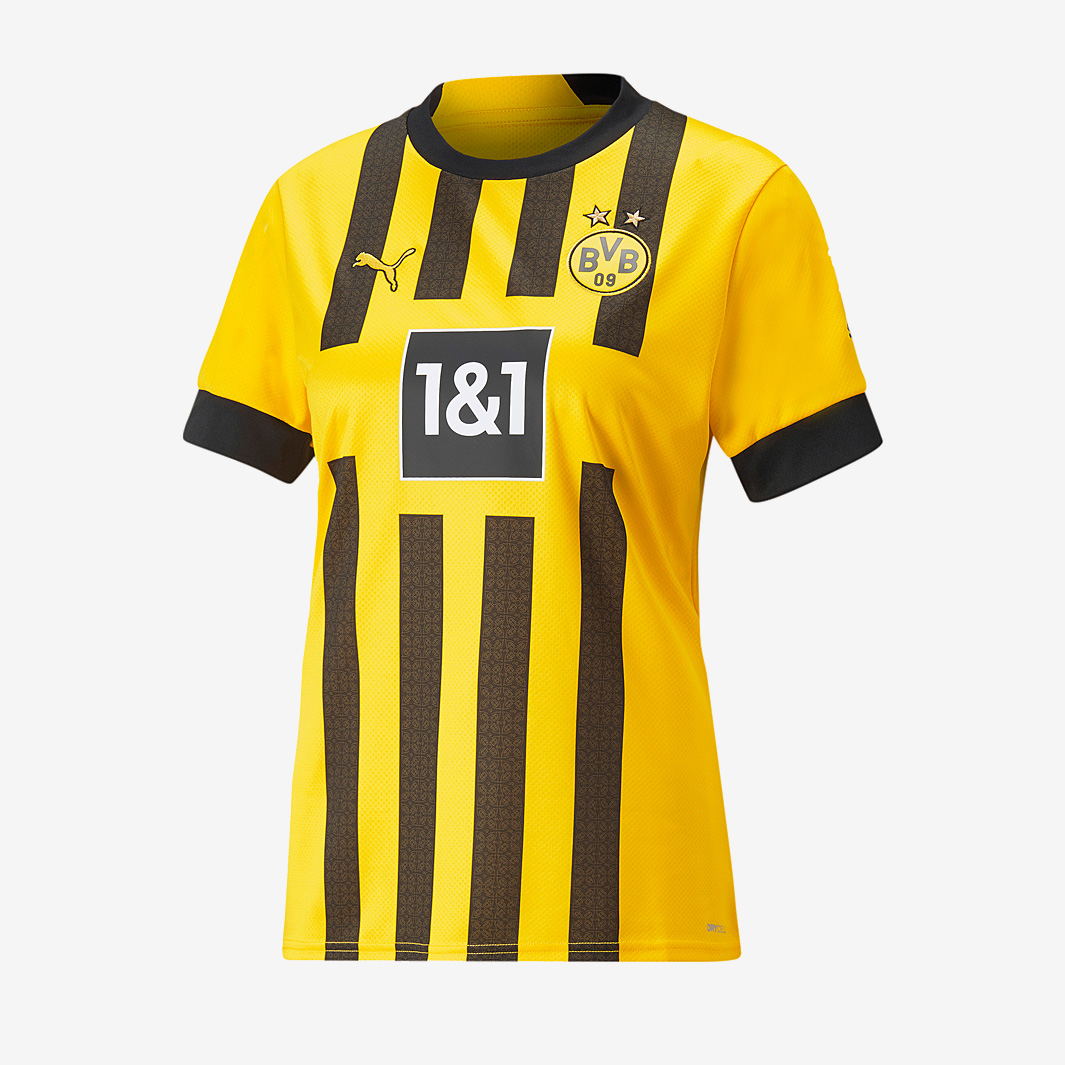 Puma Borussia Dortmund 22 23 Womens Home Shirt Without Sponsor Yellow