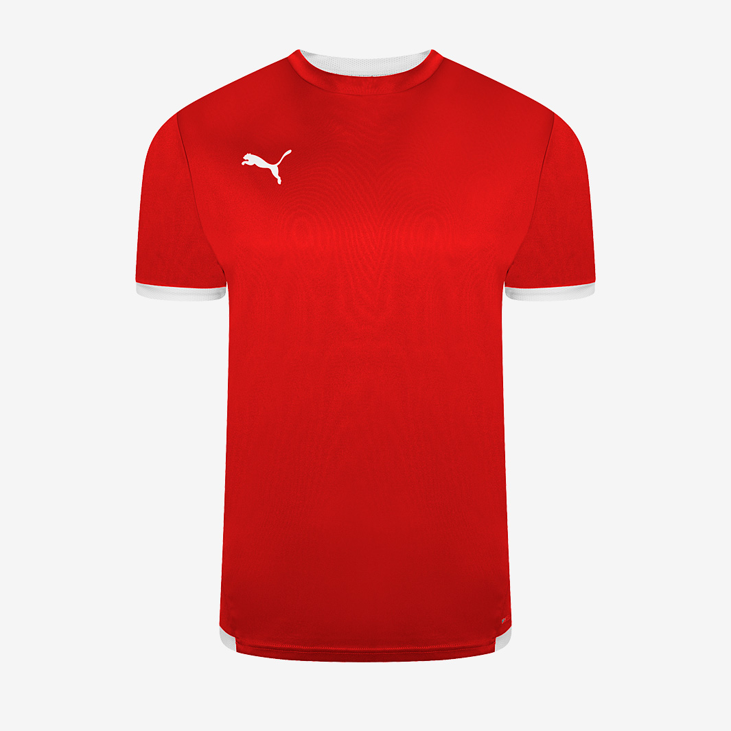 Puma Junior Teamliga Ss Shirt Red