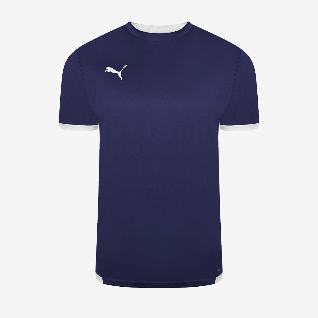 Puma Junior Teamliga Ss Shirt Navy