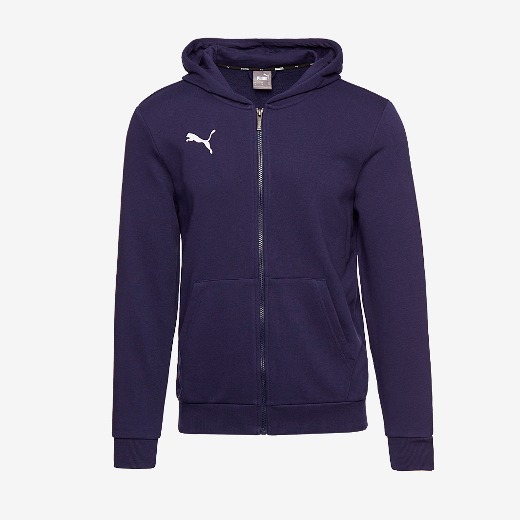 Puma Junior Teamgoal 23 Casuals Hooded Jacket Navy