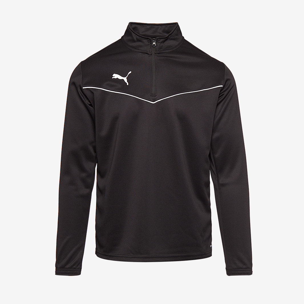 Puma Junior Teamrise 1 4 Zip Training Top Black