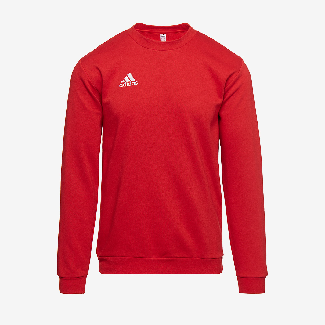 Adidas Junior Entrada 22 Sweatshirt Red  Kids Size 11-12 Year