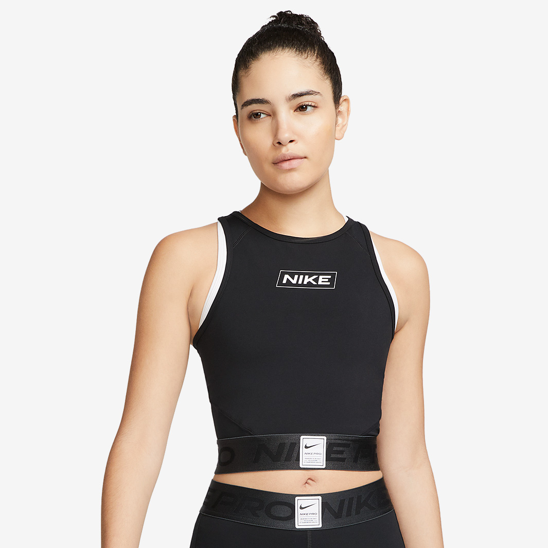 Nike Womens Pro Dri Fit Cropped Tank Black