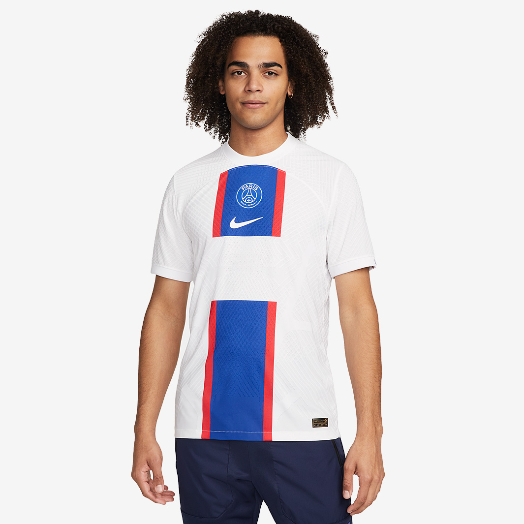 Nike Paris Saint Germain 22 23 Dri Fit Adv Match Ss Third Shirt White