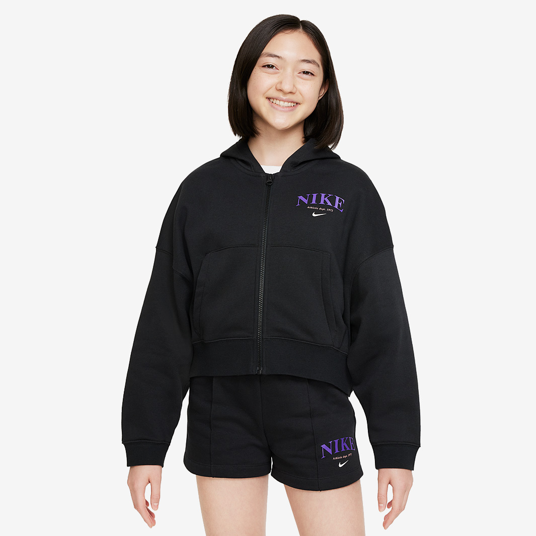 Nike Sportswear Older Kids Trend Fleece Hoodie 8 15Y Black