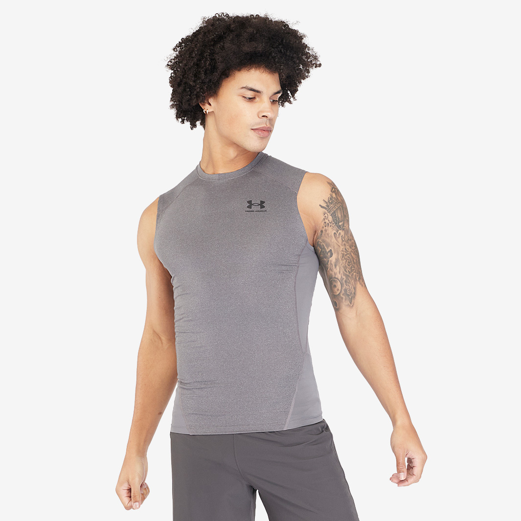 Under Armour Heat Gear Compression Singlet Grey