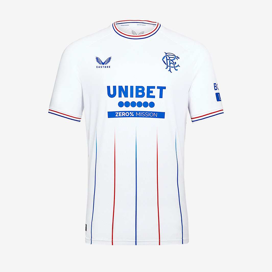 Castore Rangers 23 24 Pro Ss Away Shirt White
