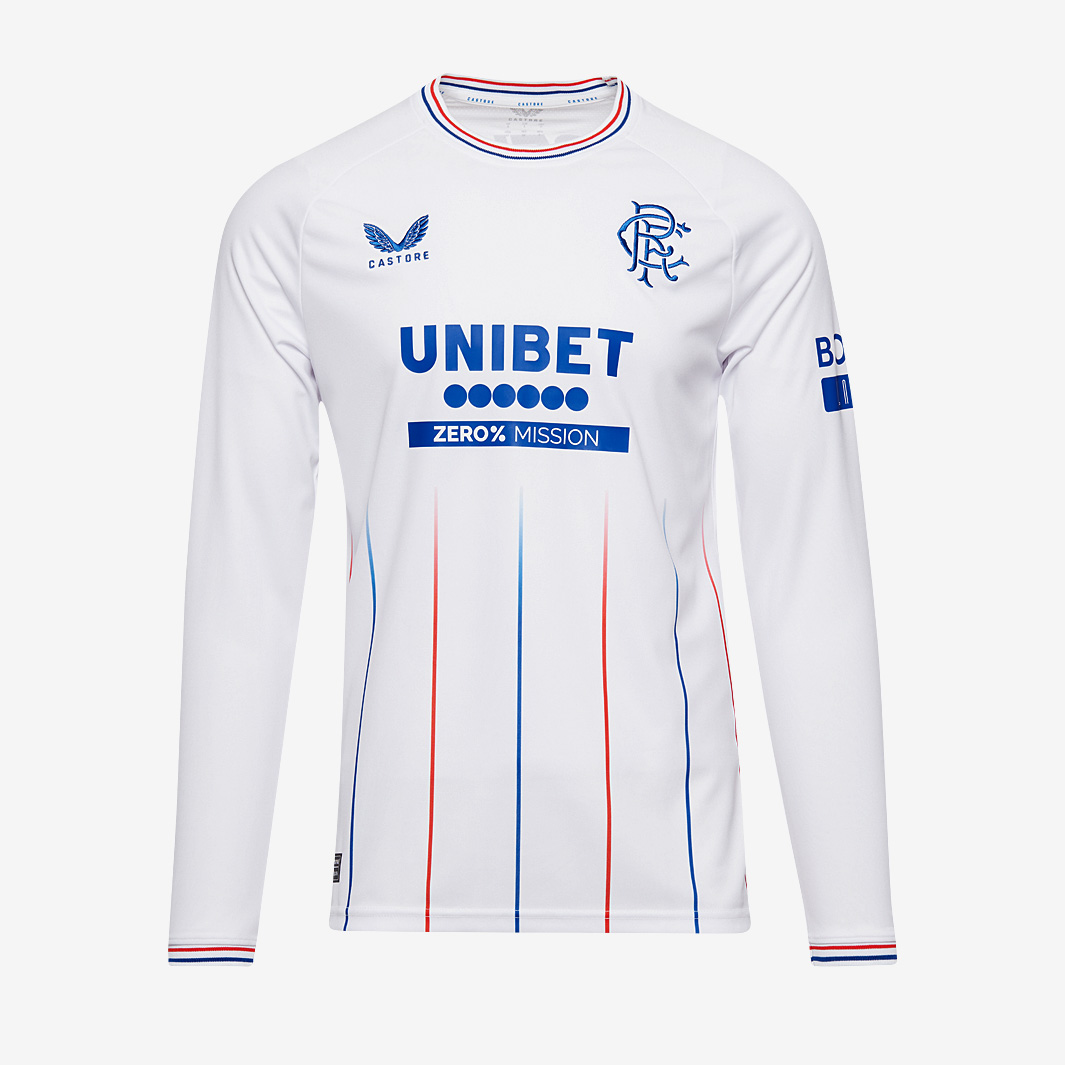 Castore Rangers 23 24 Ls Away Shirt White