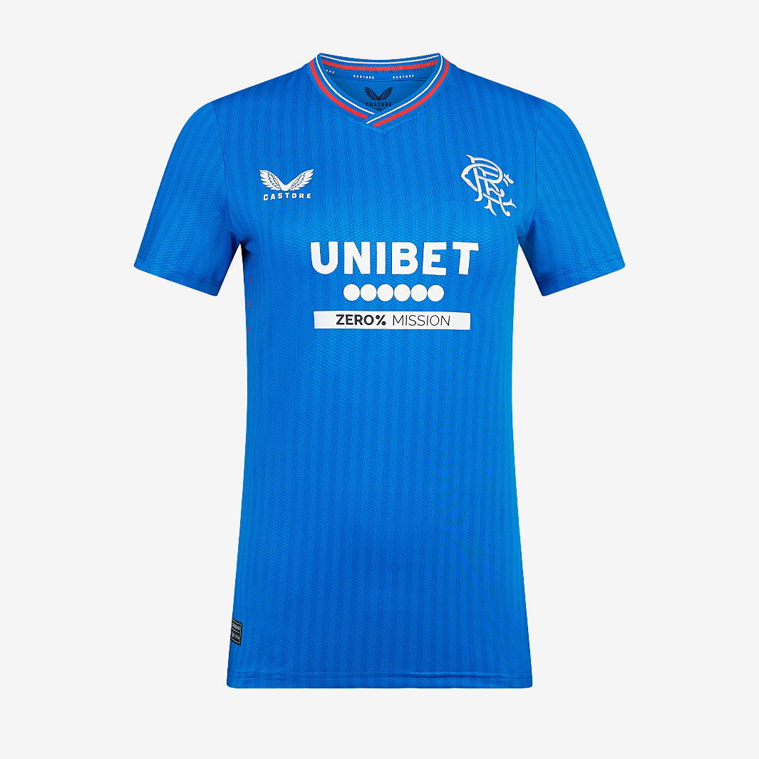 Castore Rangers 23 24 Womens Pro Ss Home Shirt Blue
