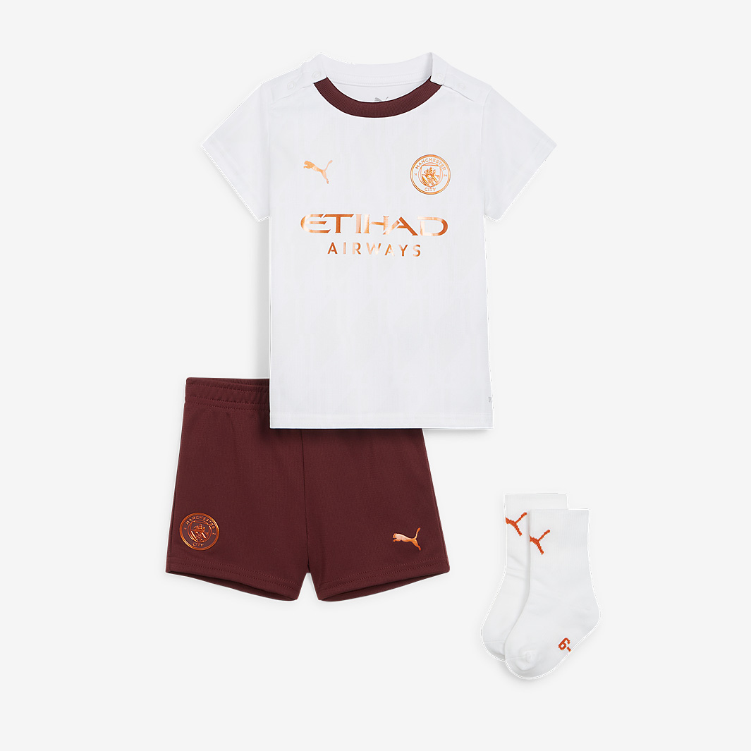 Puma Manchester City 23 24 Infant Away Kit White