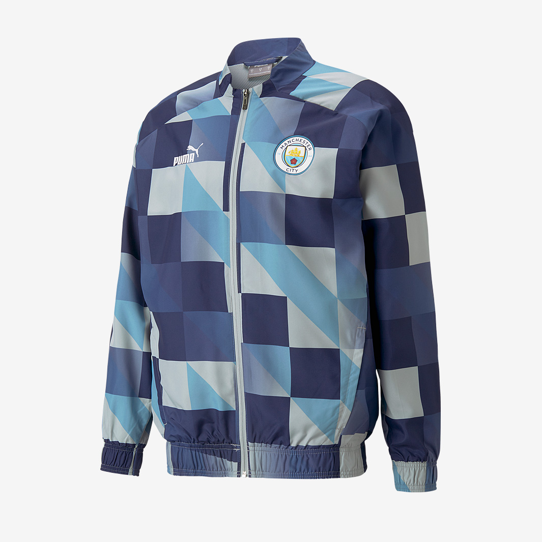 Puma Manchester City 22 23 Pre Match Jacket Grey