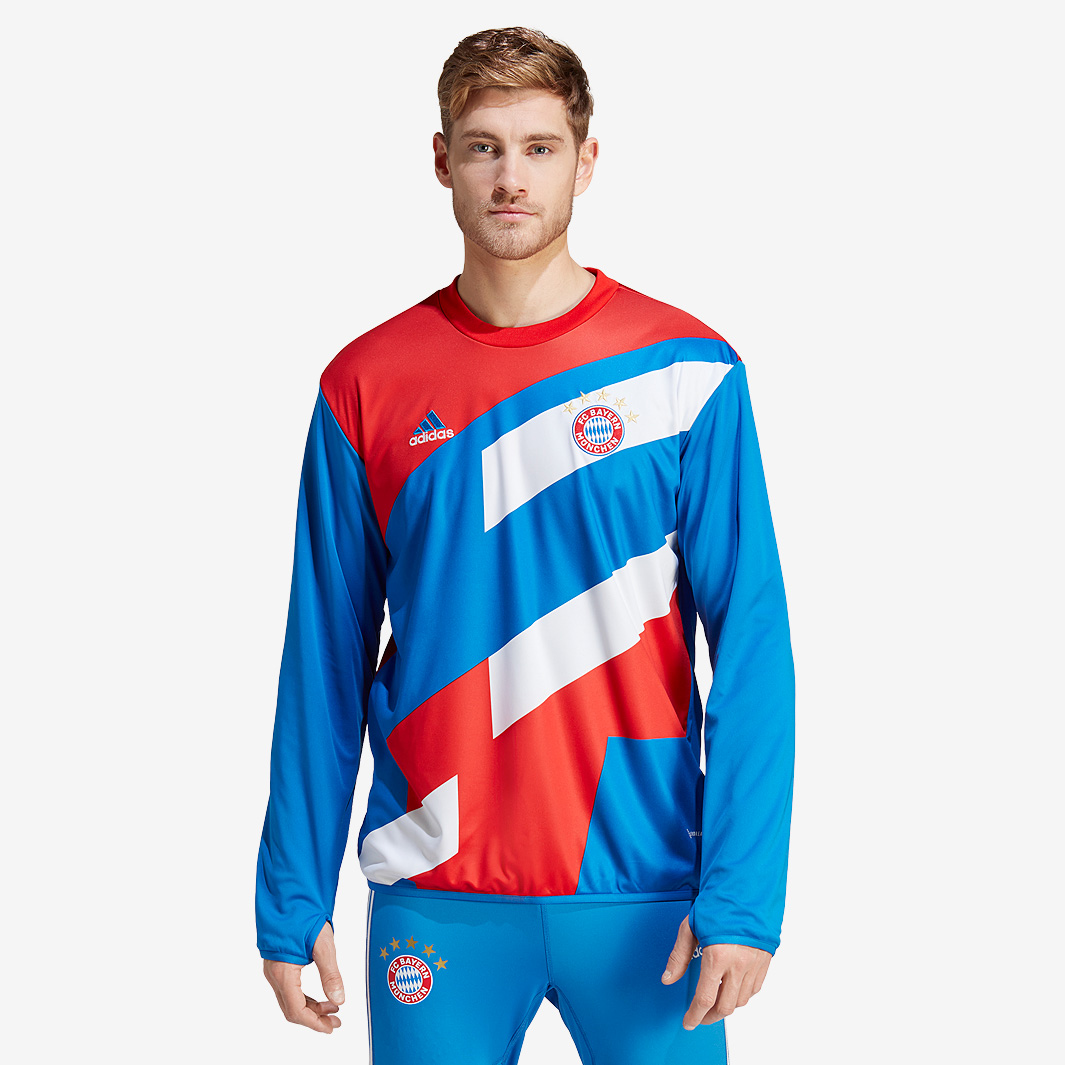 Adidas Fc Bayern Munich 22 23 Pre Match Warm Top Red