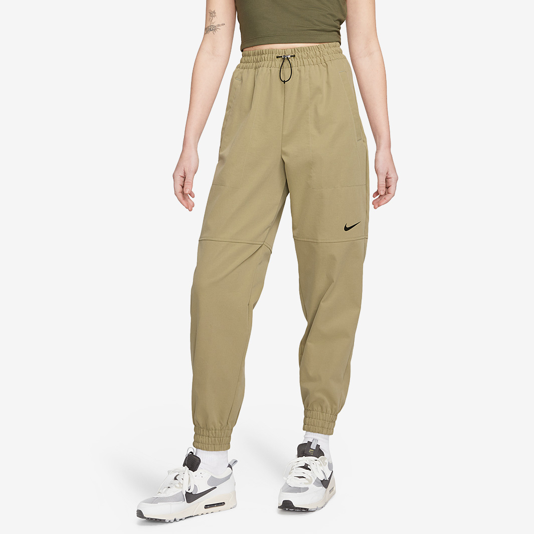 Nike Sportswear Womens Swoosh Woven Pants Beige