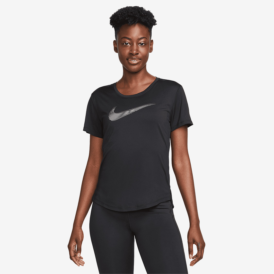 Nike Womens Dri Fit Swoosh T Shirt Black