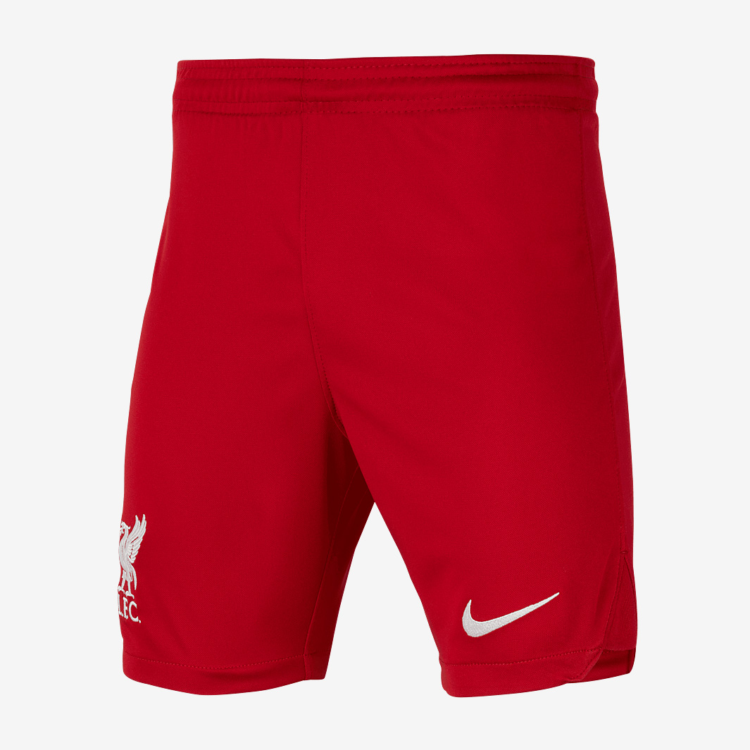 Nike Liverpool 23 24 Kids Dri Fit Home Stadium Shorts Red