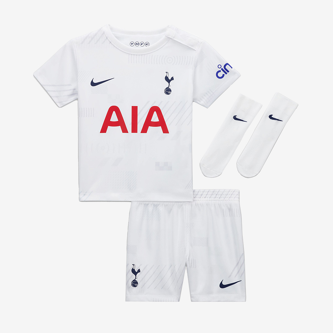Nike Tottenham Hotspur 23 24 Infants Dri Fit Home Kit White